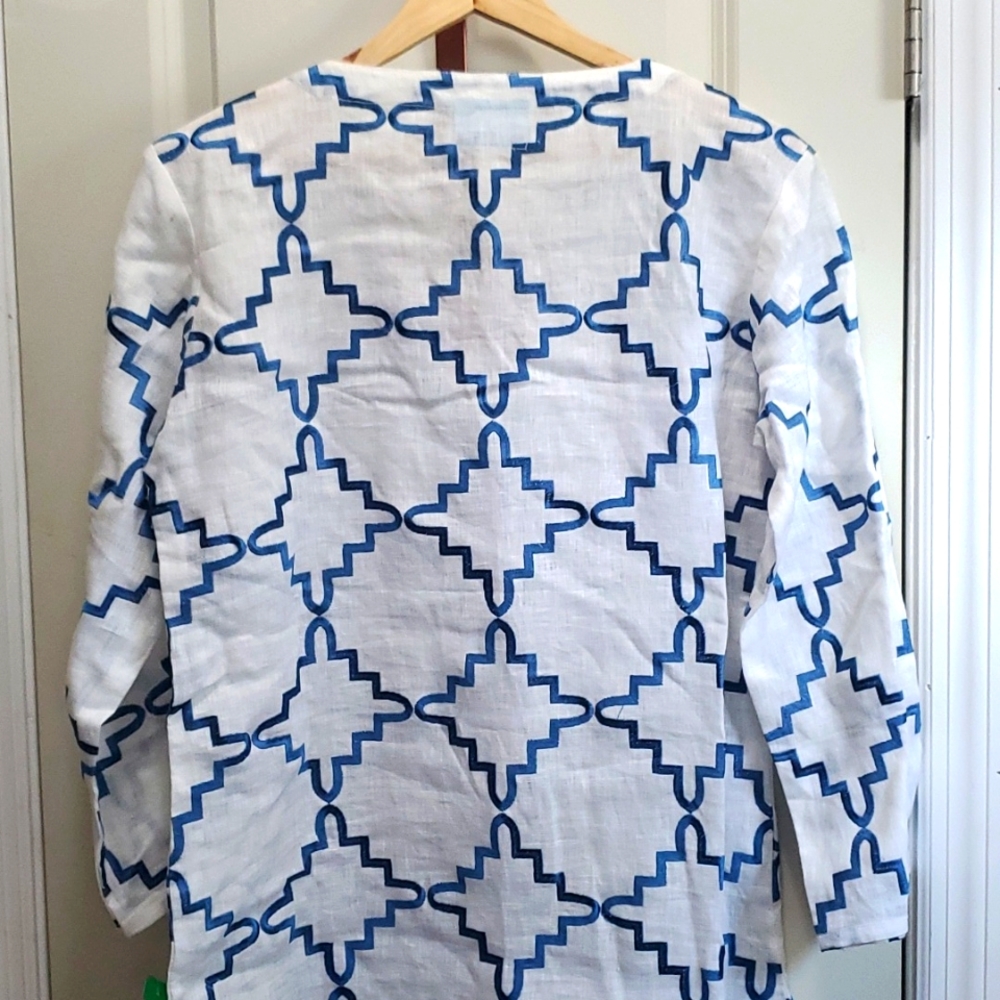 Embroidered Linen Tunic - Picture 4 of 6
